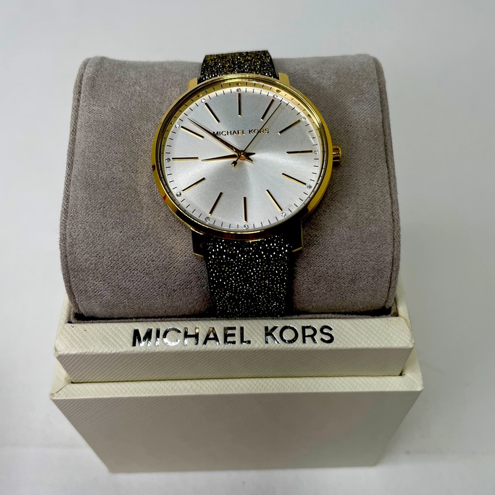 Michael Kors Pyper Swarovski‎ Crystal Black Watch MK2878